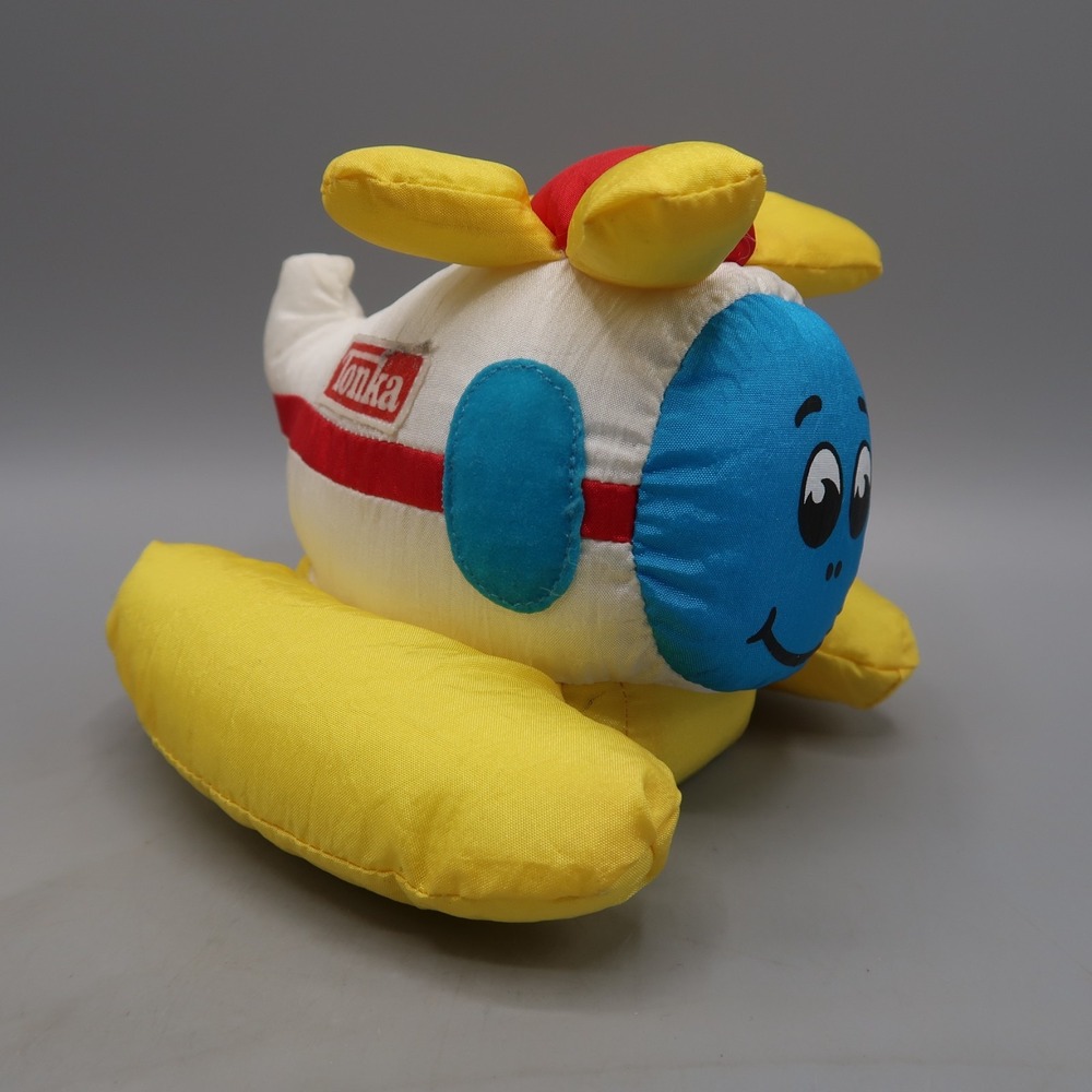 Vintage 1990's Tonka Vibrating Plush Toy Helicopter Soft Walkin' Working Video
